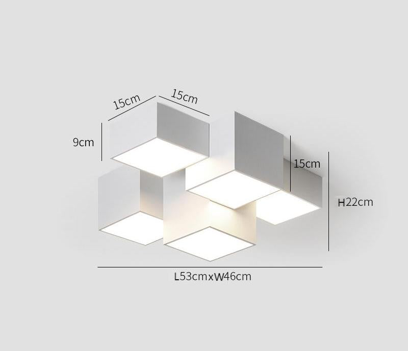 Livonest Luxe Cube Creative Ceiling Light