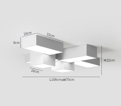 Livonest Luxe Cube Creative Ceiling Light